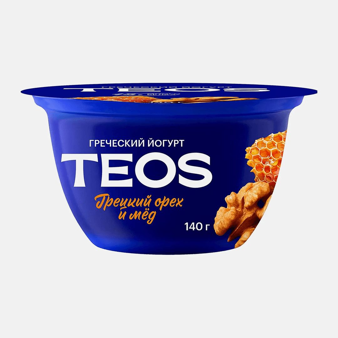 Йогурт "Савушкин" Teos Греческий грецкий орех 140 гр.