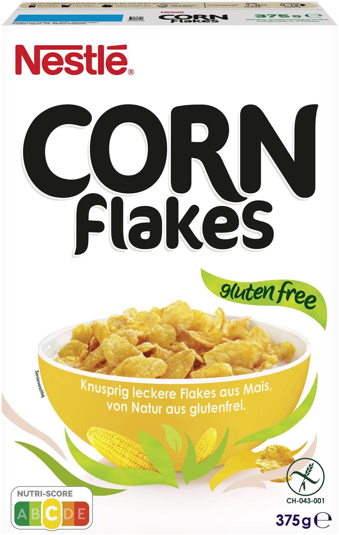 Сухой завтрак "Nestle" Corn Flakes 375 гр.
