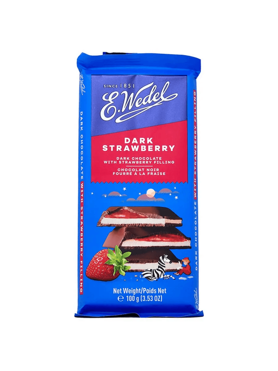 Шоколад "E.Wedel" Темная Клубника 100 гр.