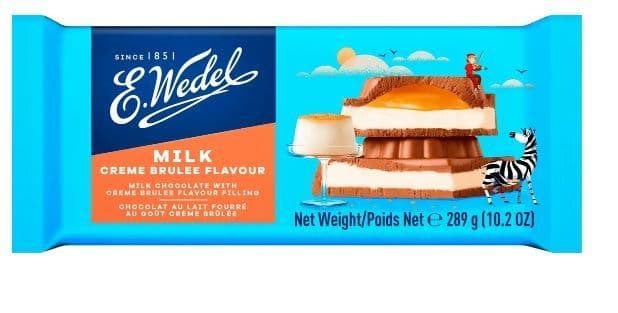 Шоколад "E.Wedel" Молочный Крем Брюле 287 гр.