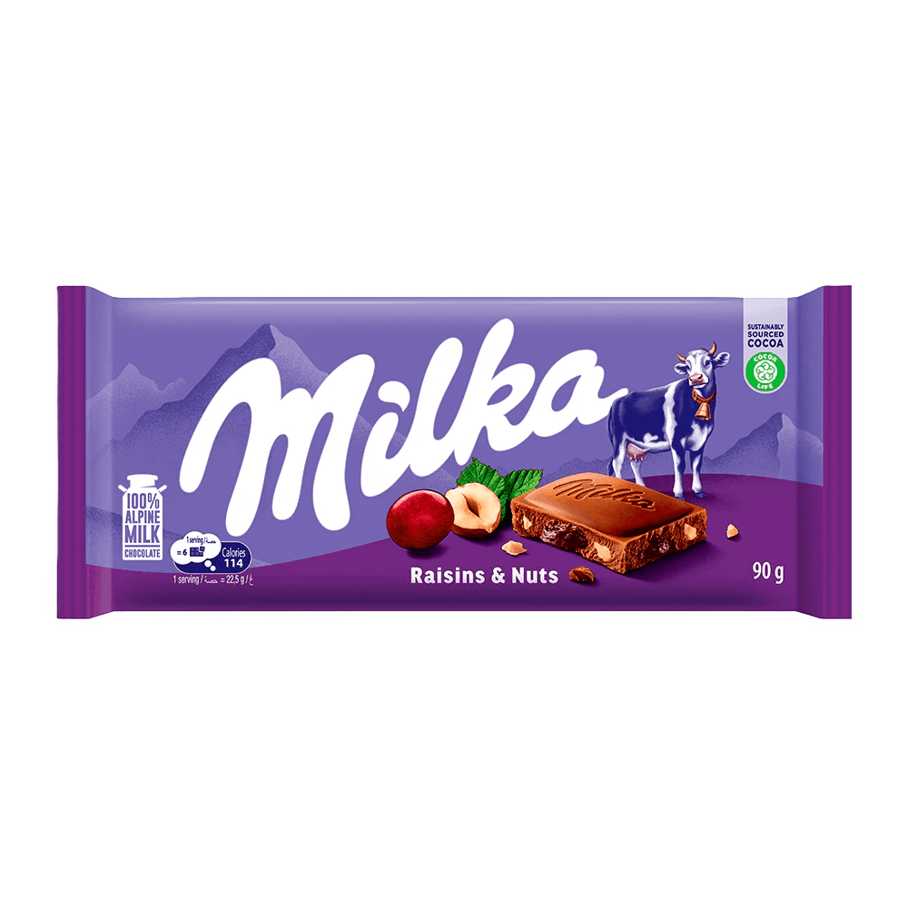 Шоколад "Milka" Raising & Nuts 90 гр.