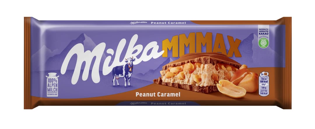 Шоколад "Milka" MMMAX Peanut Caramel 276 гр.