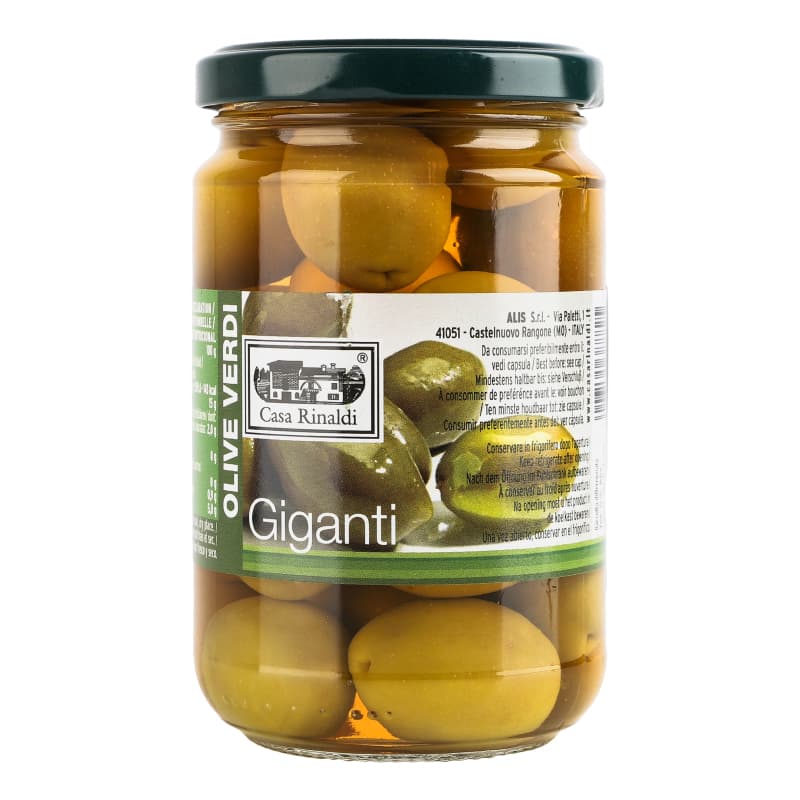 Оливки "Casa Rinaldi" Гигантские с косточкой 310 гр.