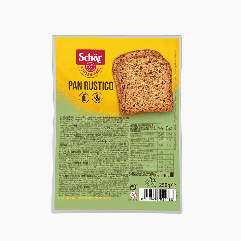 Хлеб "Schar" Gluten Free Pan Pan Rustico 250 гр.